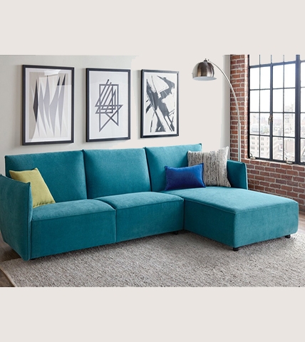 Sofa Corner Arni Blue Nhung SFG17