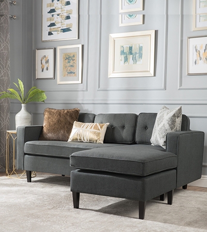 Sofa Corner Jona Brown Grey SFG18