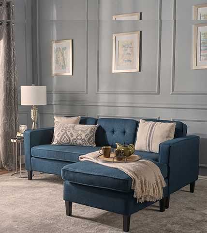 Sofa Corner Jona White BLue SFG19