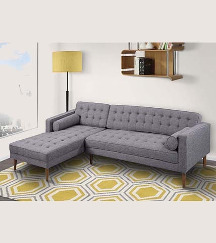 Sofa Corner But Grey  Xám Nút SGF20