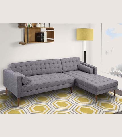 Sofa Corner But Grey  Xám Nút SGF20